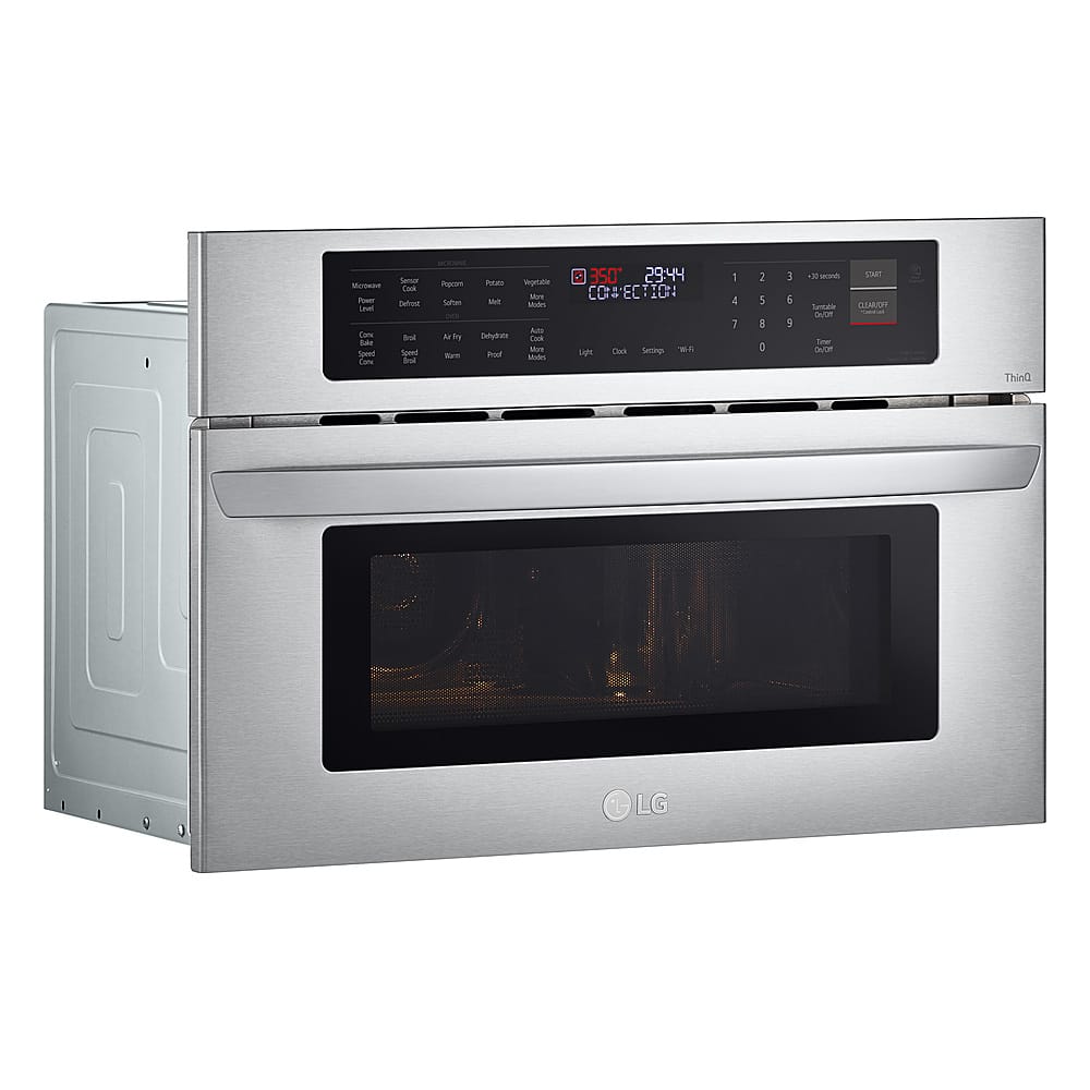 Alt View 17. LG - 1.7 Cu. Ft. Convection Built-In Microwave with Sensor Cooking and Air Fry - Stainless Steel.