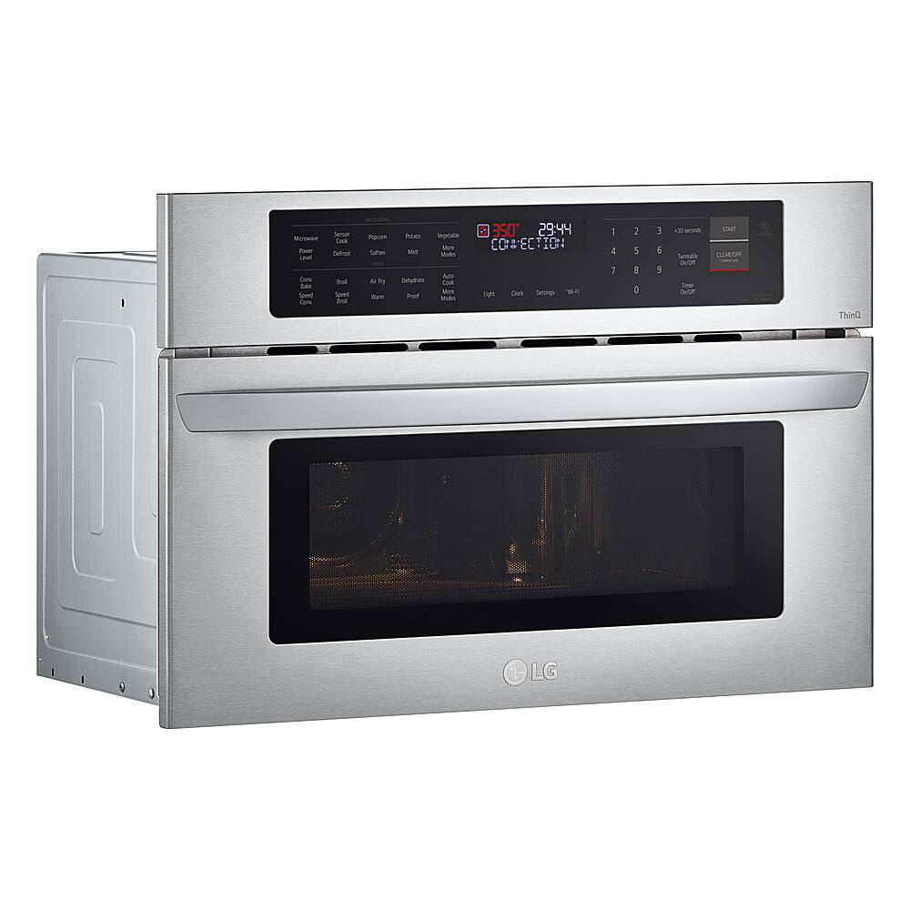 Alt View 17. LG - 1.7 Cu. Ft. Convection Built-In Microwave with Sensor Cooking and Air Fry - Stainless Steel.