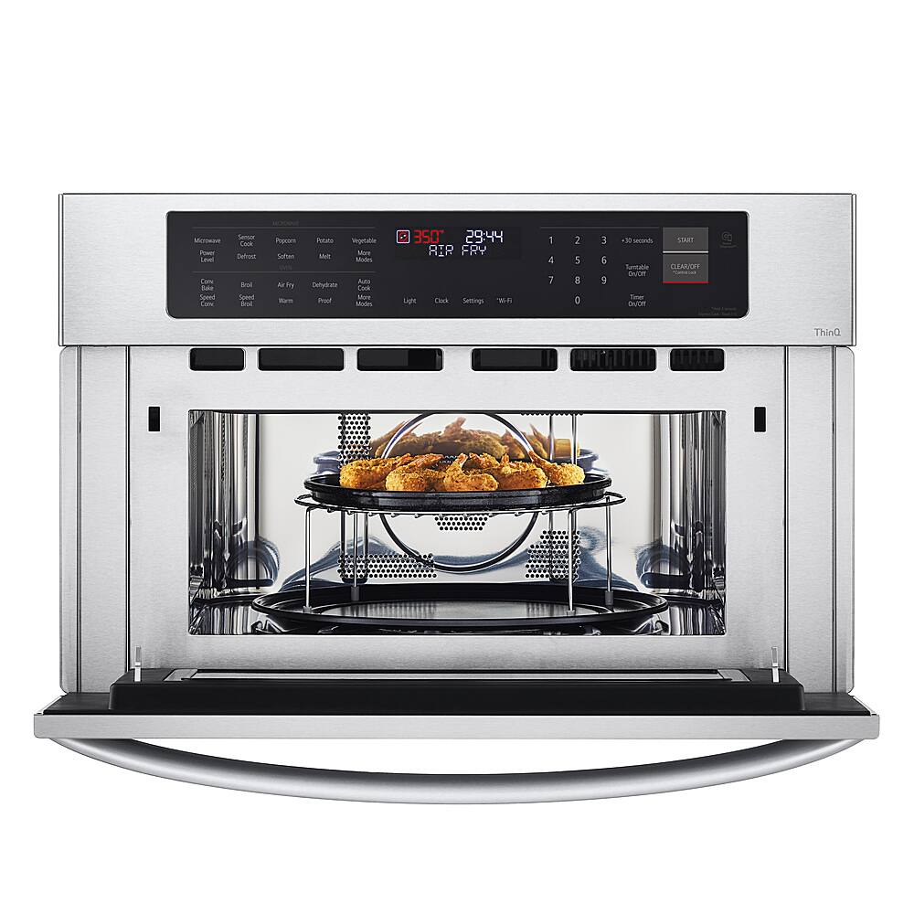 Alt View 23. LG - 1.7 Cu. Ft. Convection Built-In Microwave with Sensor Cooking and Air Fry - Stainless Steel.