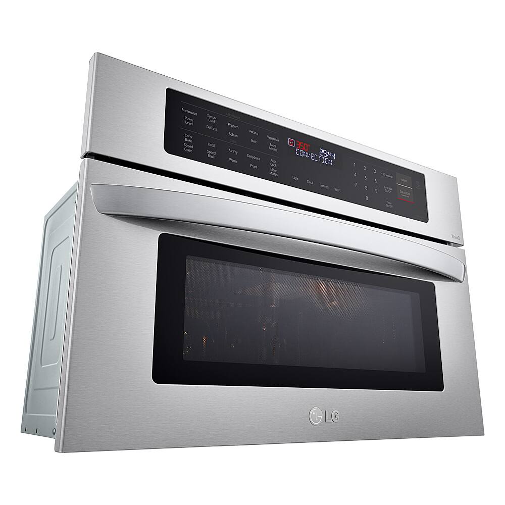 Alt View 24. LG - 1.7 Cu. Ft. Convection Built-In Microwave with Sensor Cooking and Air Fry - Stainless Steel.