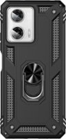 SaharaCase - Military Kickstand with Belt Clip Case for Motorola Moto G 5G (2022) - Black - Front_Zoom