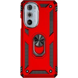 SaharaCase - Military Kickstand Series Case for Motorola Edge+ (2022) - Red - Front_Zoom