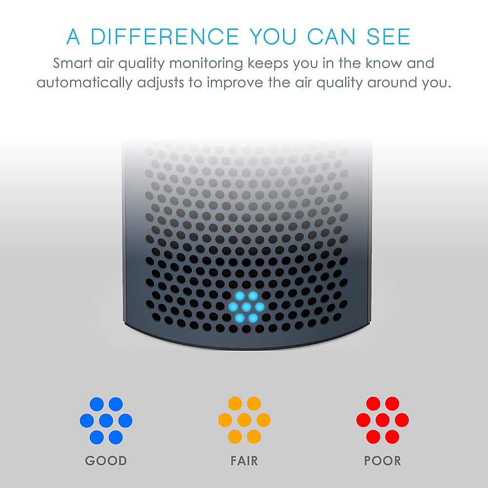 A DIFFERENCE YOU CAN SEE: Smart air quality monitoring keeps you in the know and automatically adjusts to improve the air quality around you.
