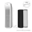 The image showcases a Pore Elite air purifier and a filter. The air purifier is white and has a cord plugged into it. The filter is black and placed next to the air purifier. The PureZone Elite is sold separately, as indicated by the image.