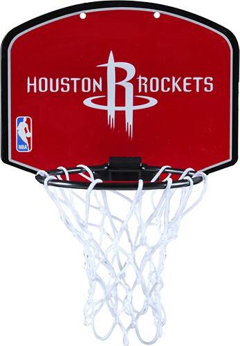 Front Standard. Spalding - Houston Rockets Mini Hoop Set.