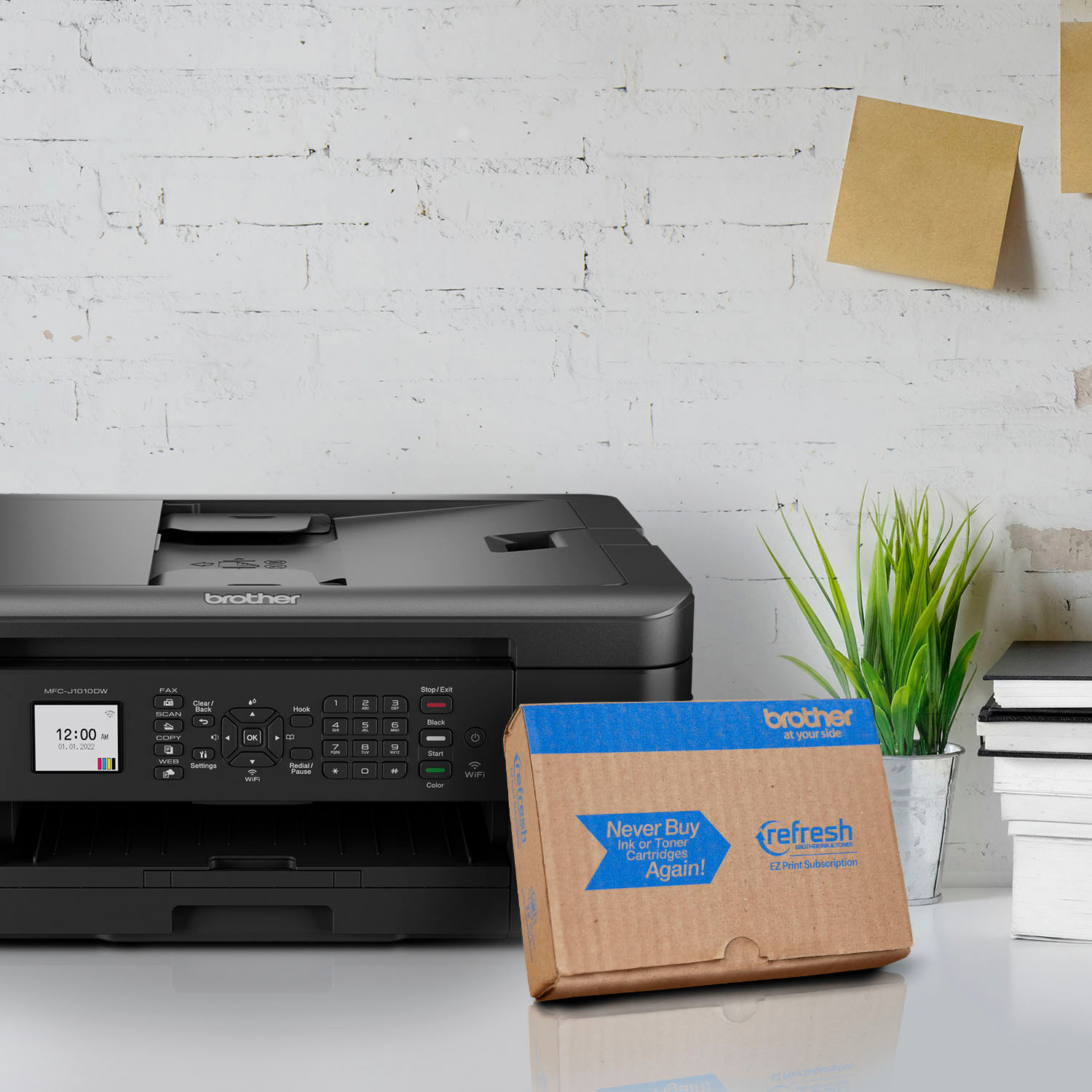 Brother Color Inkjet All-in-One Wireless Printer - MFC-J1010DW