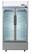 Left. Premium Levella - 21.0 cu. ft. 2-Door Commercial Merchandiser Refrigerator Glass-Door Beverage Display Cooler - Stainless Steel.