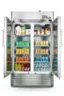 Angle. Premium Levella - 21.0 cu. ft. 2-Door Commercial Merchandiser Refrigerator Glass-Door Beverage Display Cooler - Stainless Steel.