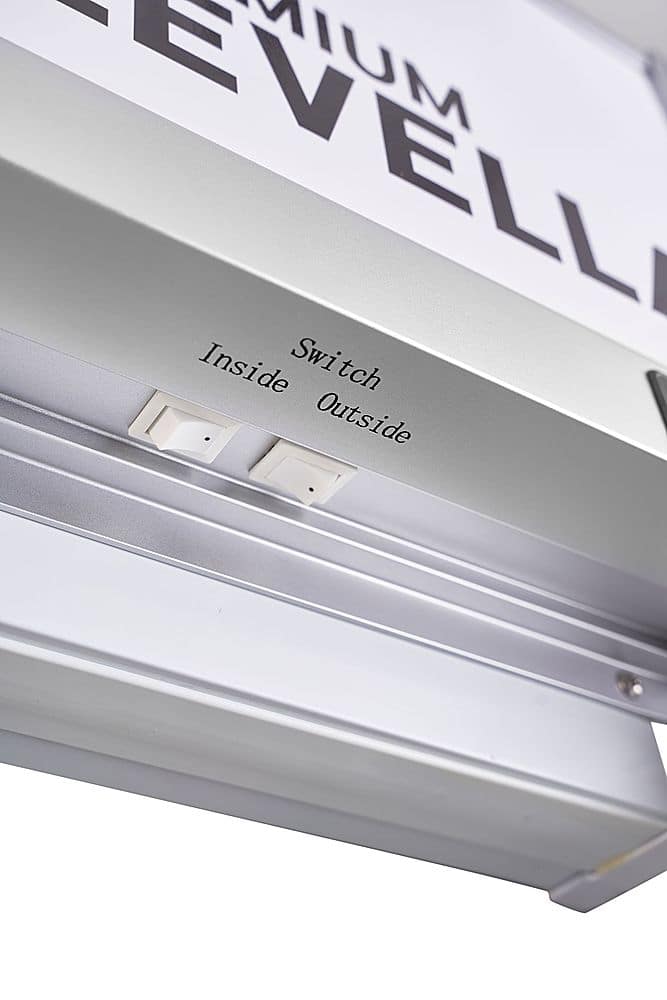 Alt View 4. Premium Levella - 29.0 cu. ft. 2-Door Commercial Merchandiser Refrigerator Glass-Door Beverage Display Cooler - Stainless Steel.