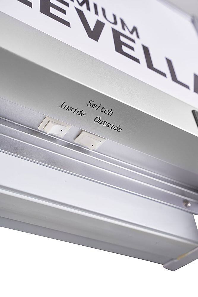 Alt View 4. Premium Levella - 29.0 cu. ft. 2-Door Commercial Merchandiser Refrigerator Glass-Door Beverage Display Cooler - Stainless Steel.