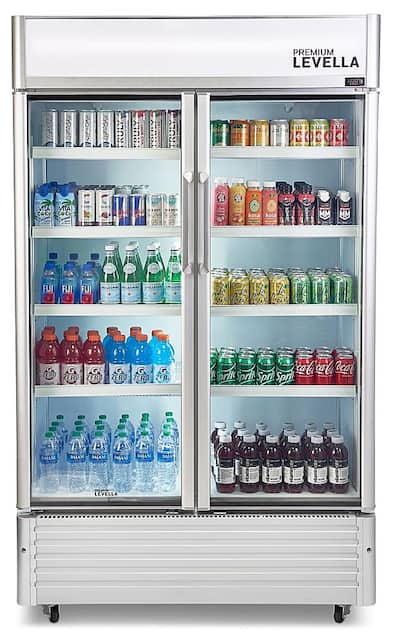 Glass door display top fridge for sale