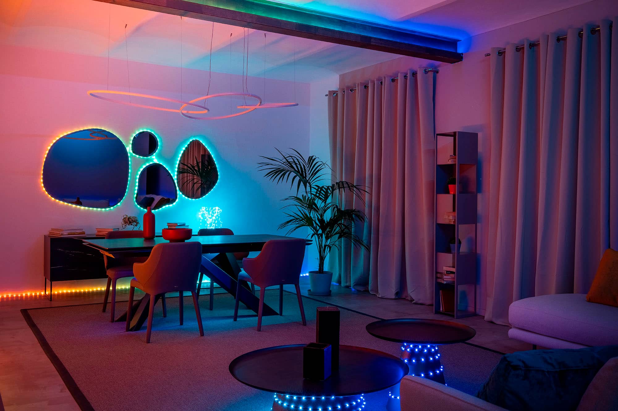 Alt View 19. Twinkly - Dots 200 RGB LED USB Flexible Light String (Gen II) - Multi.