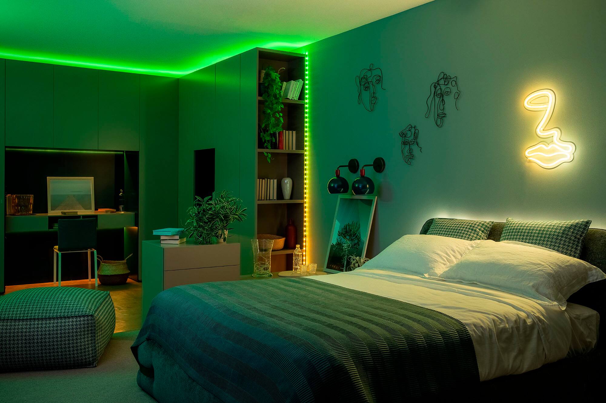 Alt View 24. Twinkly - Dots 200 RGB LED USB Flexible Light String (Gen II) - Multi.