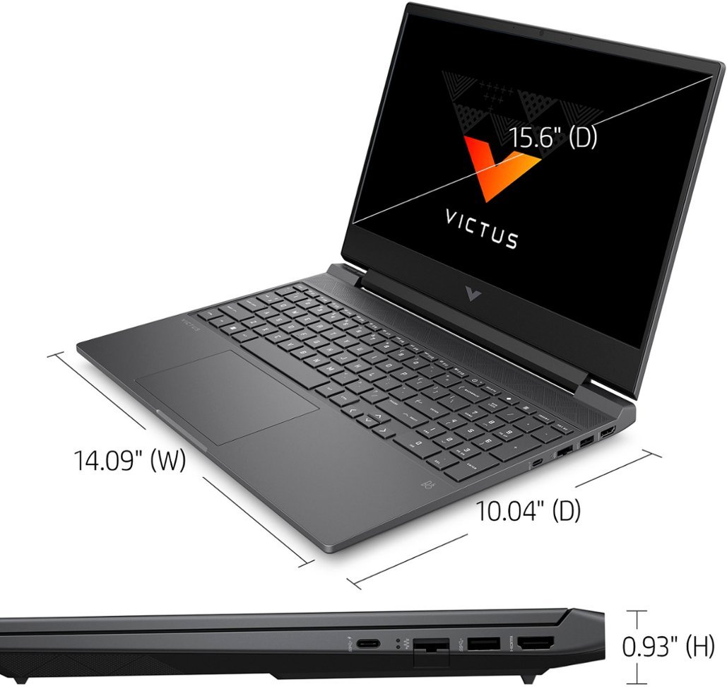 Zoom in on Alt View Zoom 7. HP - Victus 15.6" Gaming Laptop - Intel Core i5-12450H - 8GB Memory - NVIDIA GeForce GTX 1650 - 512GB SSD - Mica Silver.