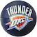 Front Standard. Spalding - Oklahoma City Thunder Mini Basketball.