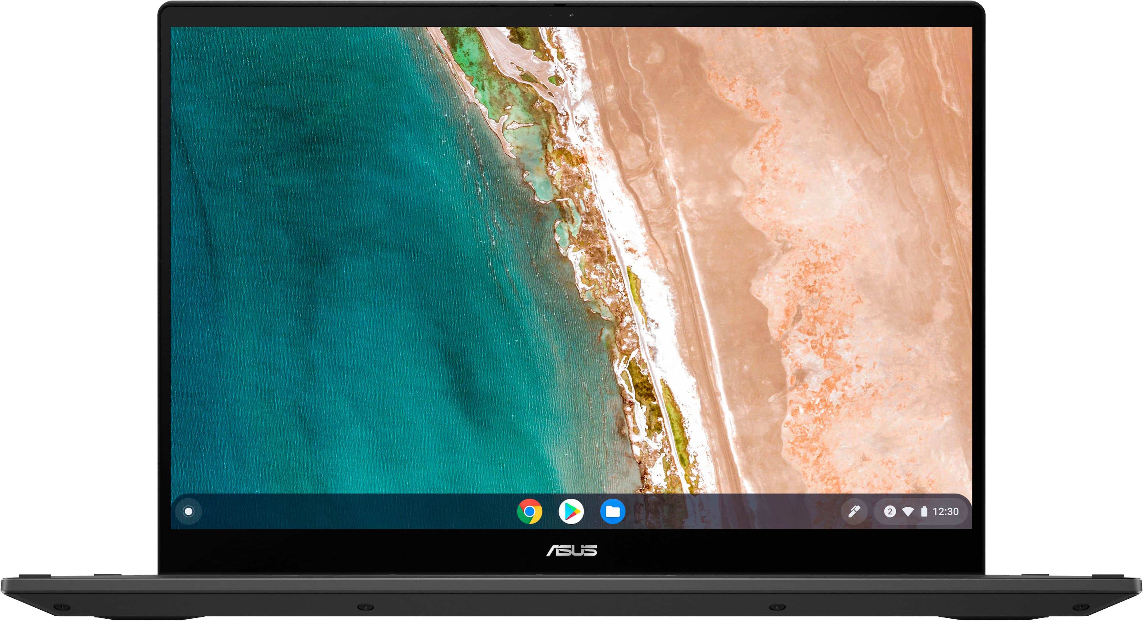 Alt View 1. ASUS - ASUS Chromebook Plus CX5601 16" 2-in-1 Touchscreen Laptop with Google AI - Intel Core i3 - 8GB Memory - 128GB SSD - Gray.