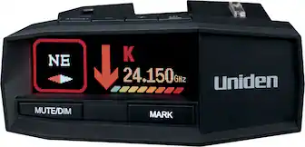 Front. Uniden - R8 Radar Detector - Black.