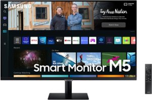 Samsung - 27" M50B FHD Smart Monitor with Streaming TV - Black - Front_Zoom