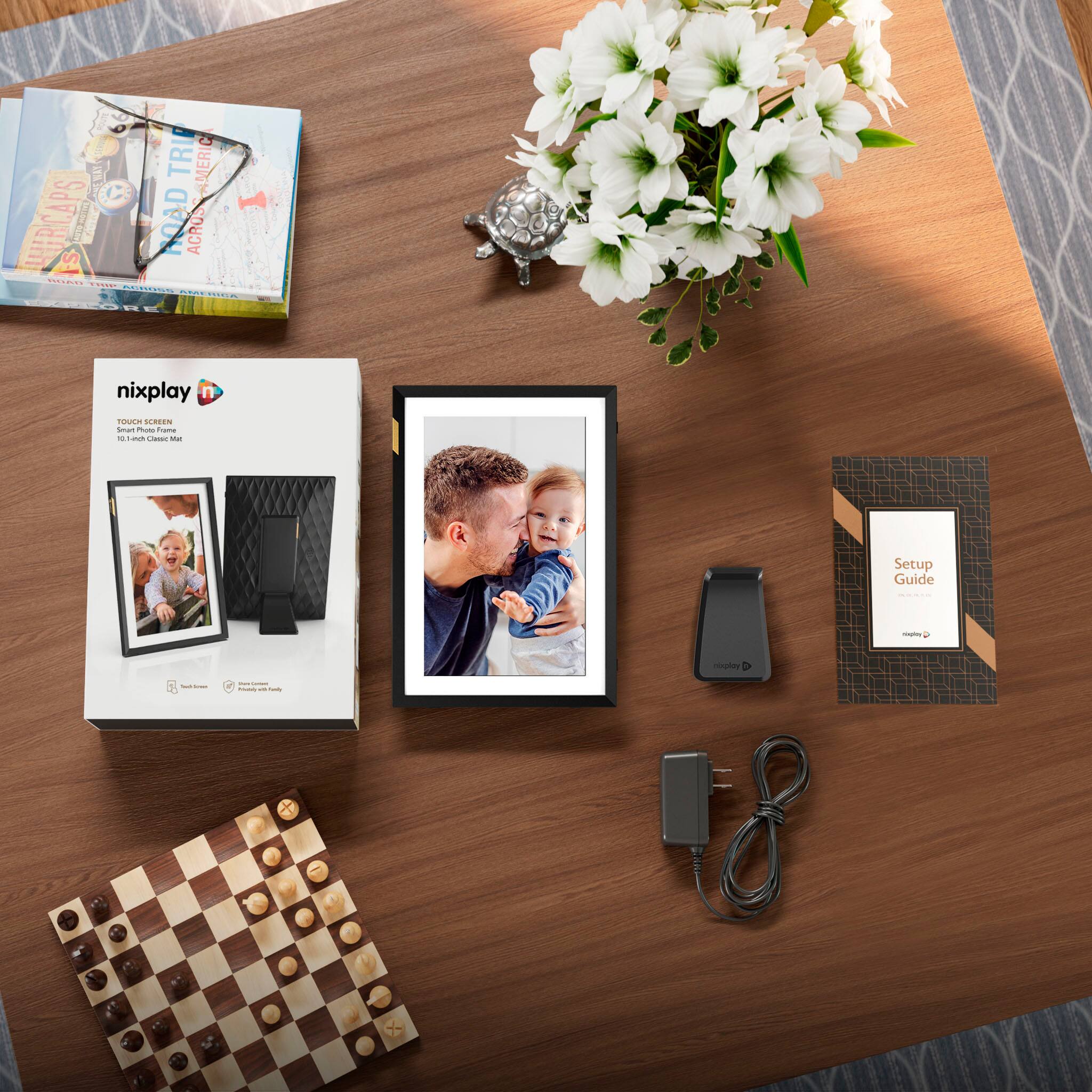 Alt View 14. Nixplay - W10P Touch Classic 10.1-inch LCD Smart Digital Photo Frame - Black - Classic Matte.