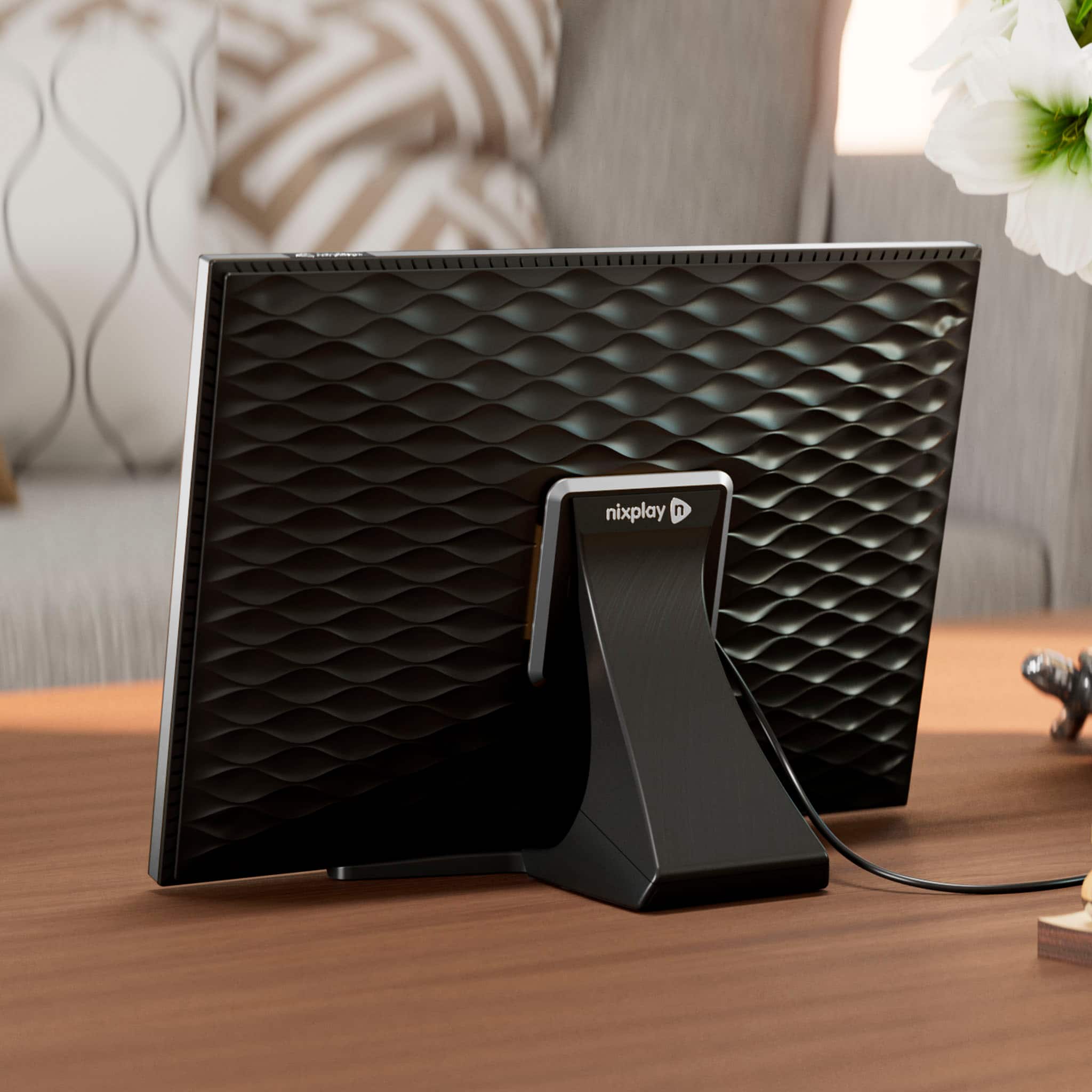 Alt View 12. Nixplay - W10K Touch 10.1-inch LCD Smart Digital Photo Frame - Black/Silver.