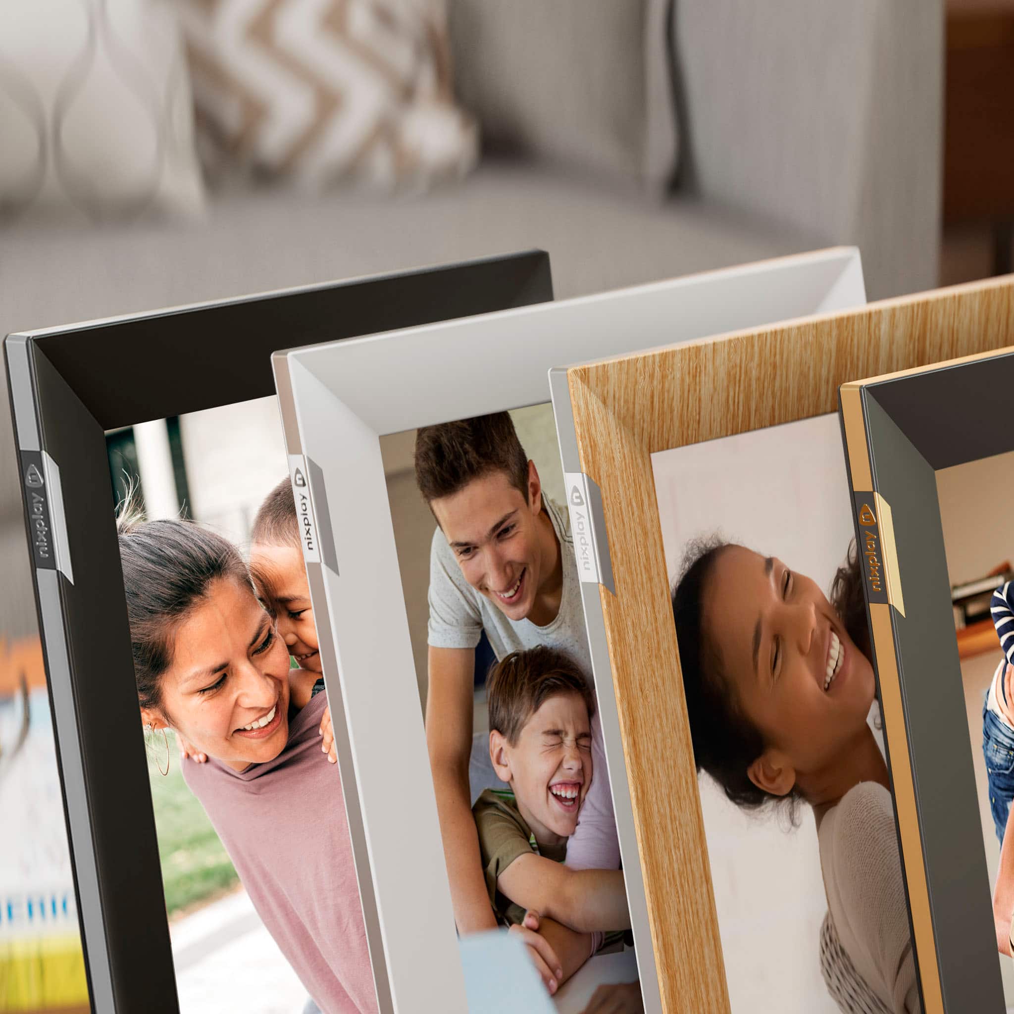 Alt View 15. Nixplay - W10K Touch 10.1-inch LCD Smart Digital Photo Frame - Black/Silver.