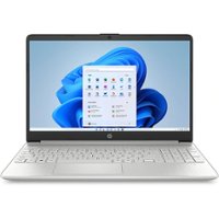 HP - 15.6" Laptop - AMD Ryzen 3 5300U - 8GB Memory - 256GB SSD - Natural silver - Front_Zoom
