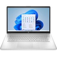 HP - 17.3" Laptop - AMD Ryzen 3 5300U - 4GB Memory - 256GB SSD - Natural silver - Front_Zoom