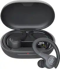 Front. JLab - Go Air Sport True Wireless Earbuds - Graphite.
