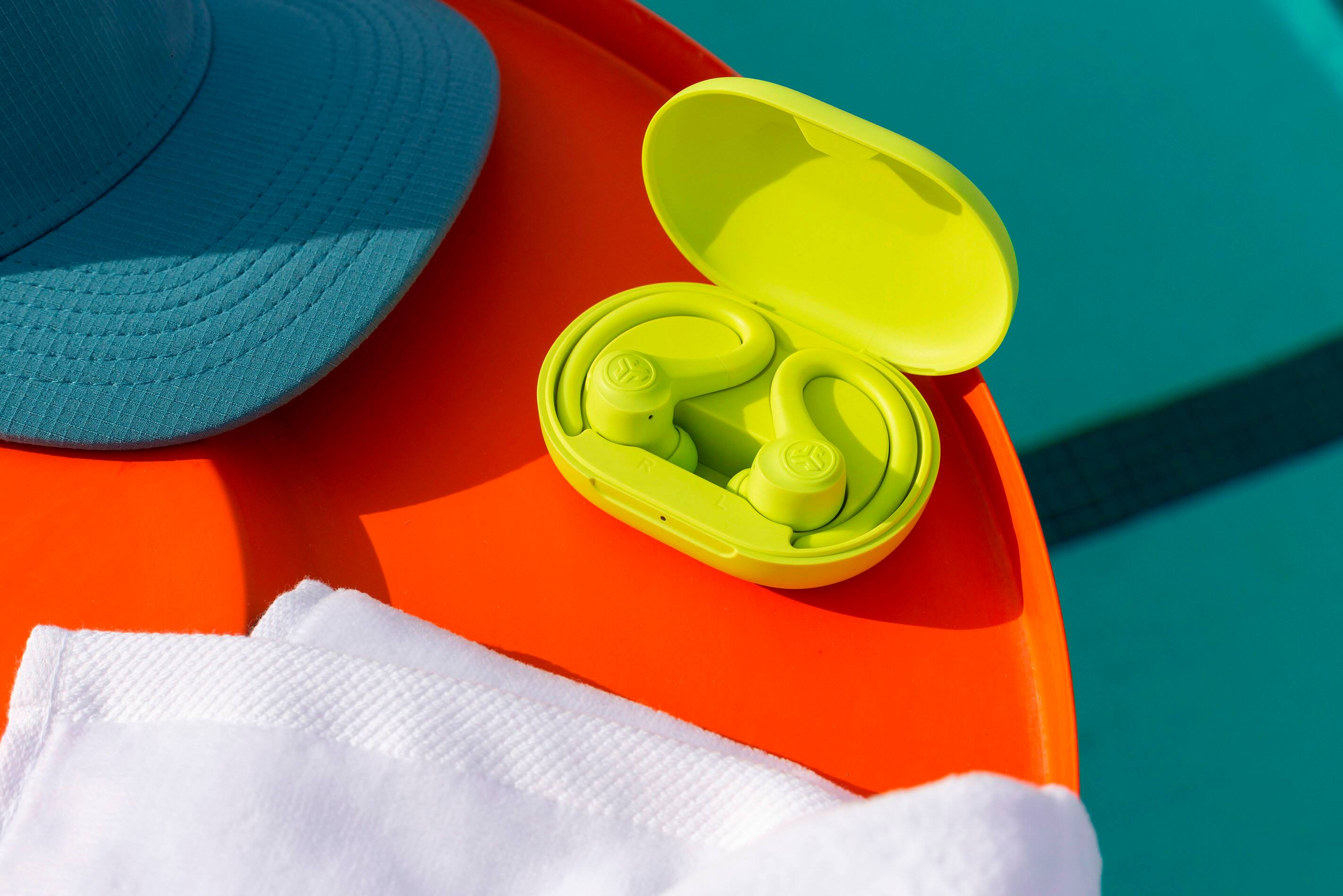 Alt View 15. JLab - Go Air Sport True Wireless Earbuds - Yellow.