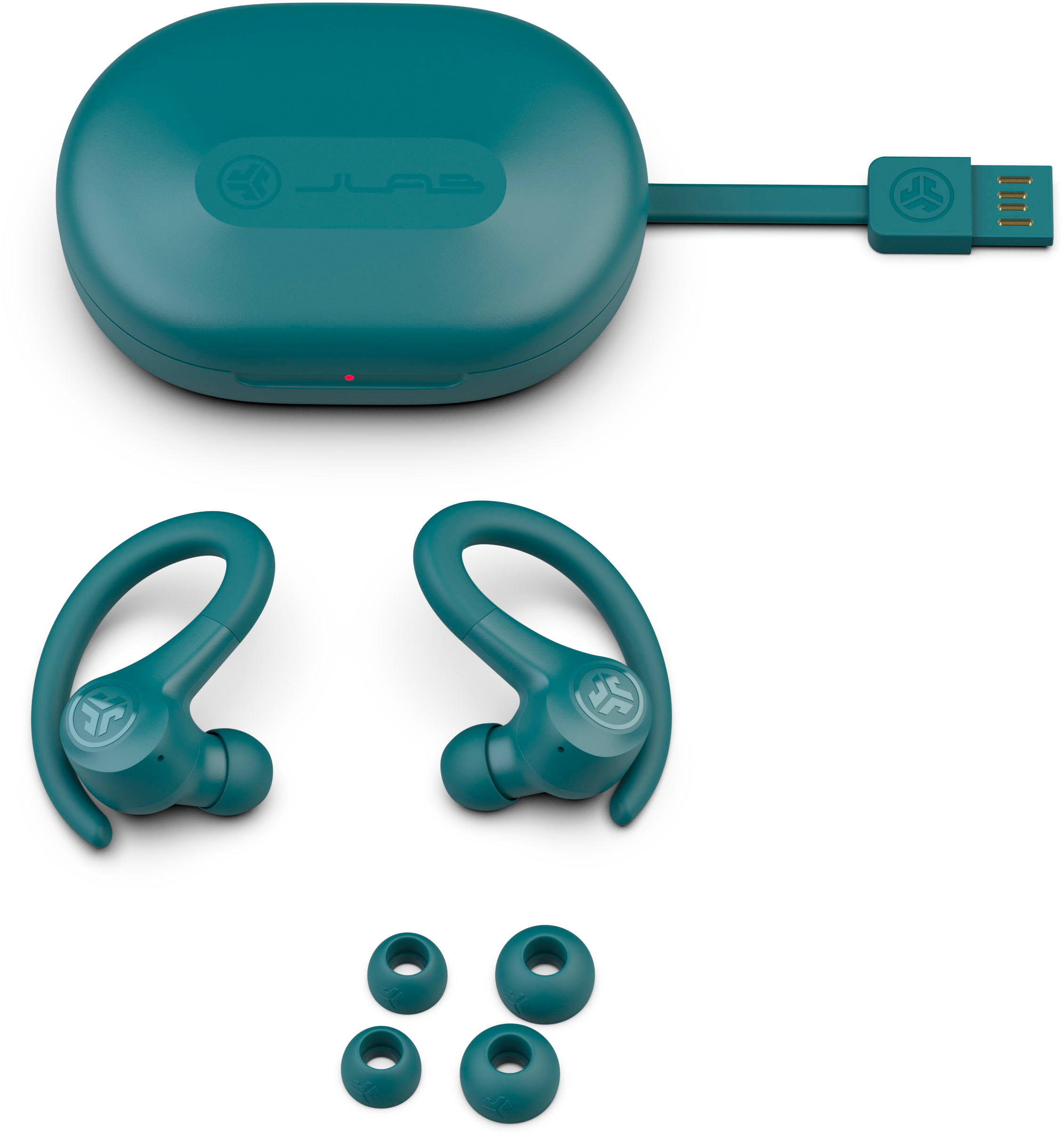 JLab Go Air Sport True Wireless Earbuds Teal EBGAIRSPRTRTEL124 - Best Buy