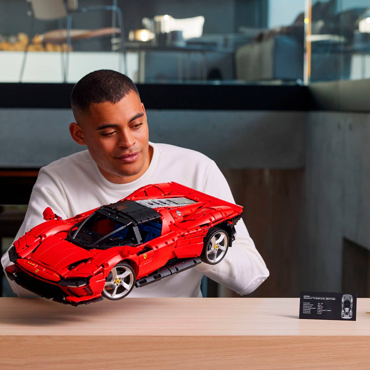 Angle. LEGO - Technic Ferrari Daytona SP3 42143.