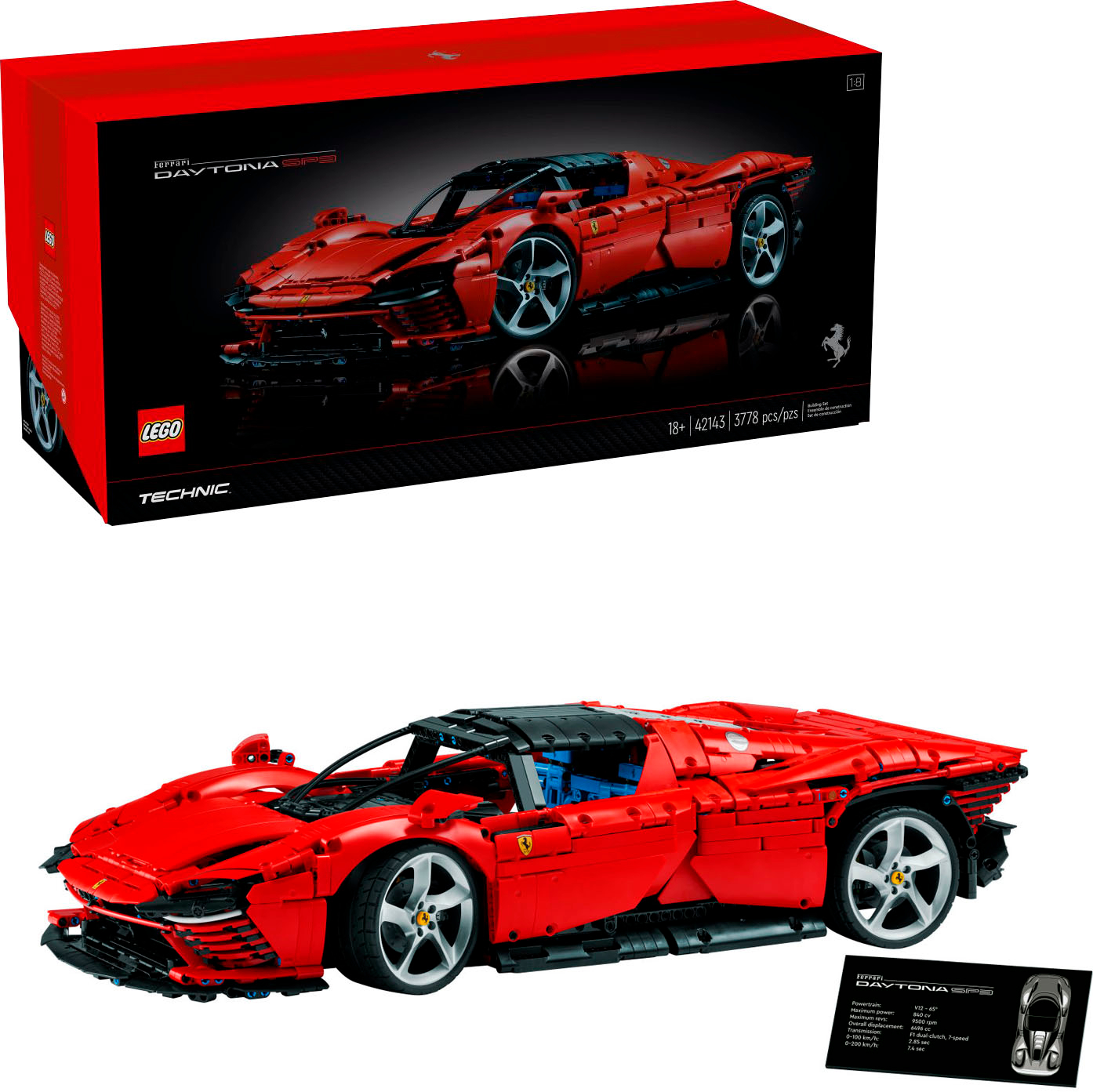 Stranden ingen Pogo stick spring LEGO Technic Ferrari Daytona SP3 42143 6379495 - Best Buy
