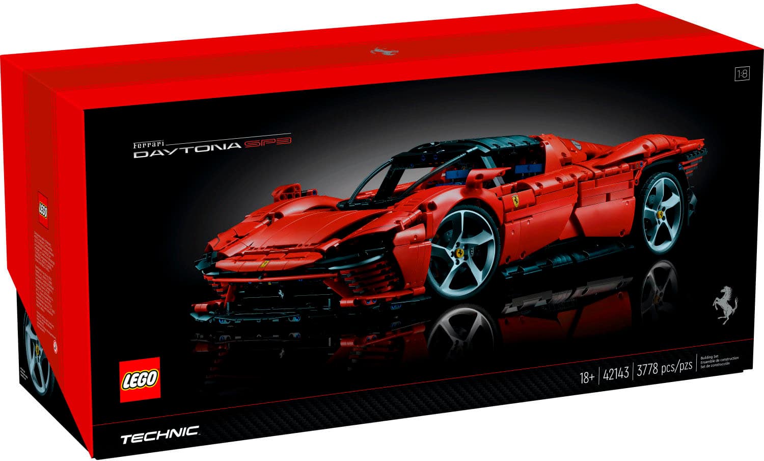 Left. LEGO - Technic Ferrari Daytona SP3 42143.