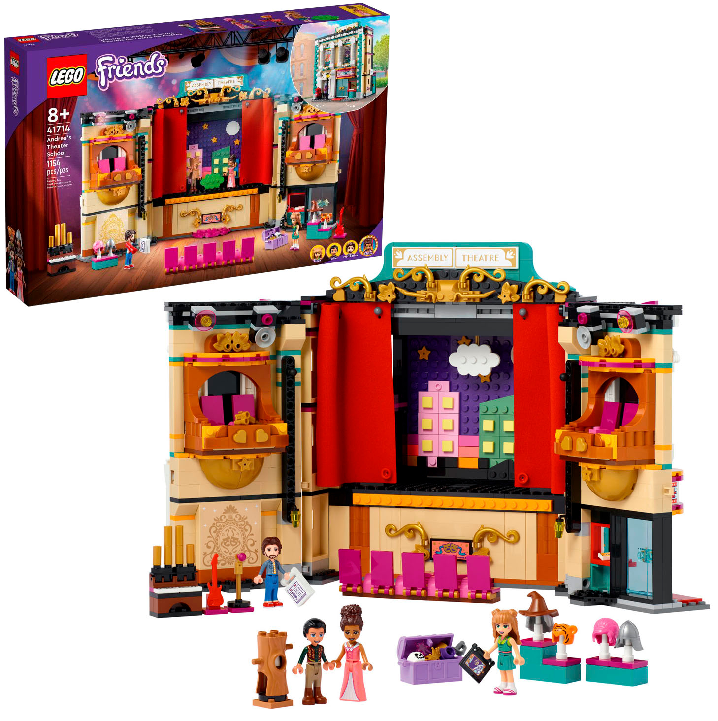 Frastødende Retfærdighed læbe LEGO Friends Andrea's Theater School 41714 6379094 - Best Buy