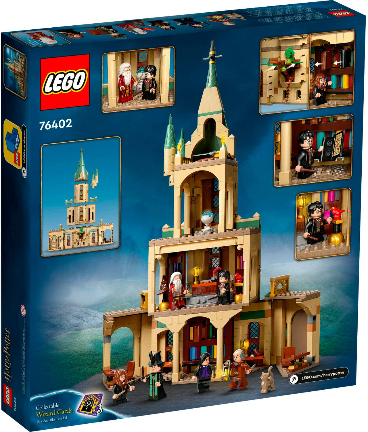 LEGO Harry Potter Hogwarts: Dumbledore's Office 76402 Castle Toy, Set with  Sorting Hat, Sword of Gryffindor and 6 Minifigures, for Kids Aged 8 Plus