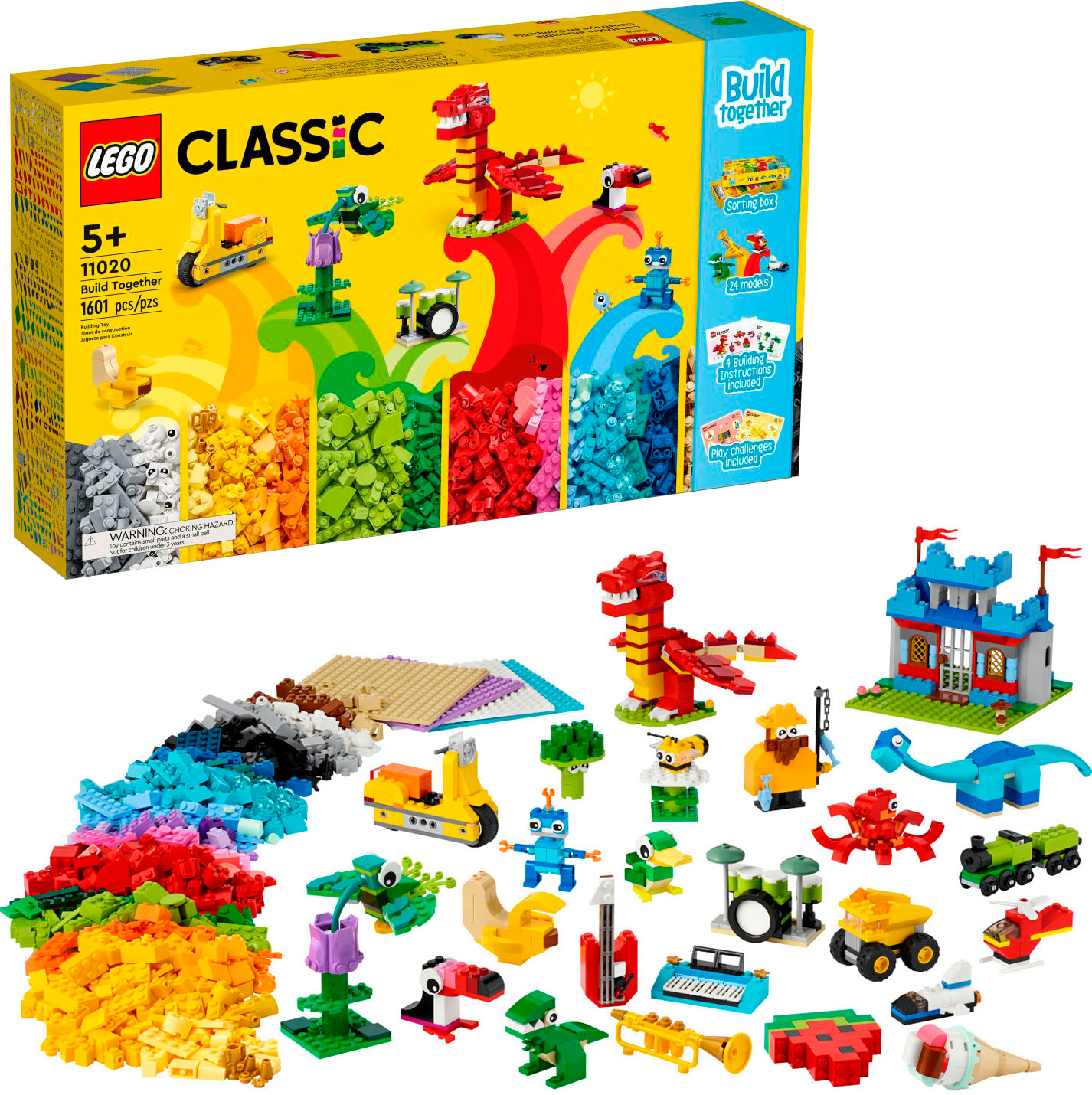 Berg kleding op Dicteren Zus LEGO Classic Build Together 11020 6379804 - Best Buy