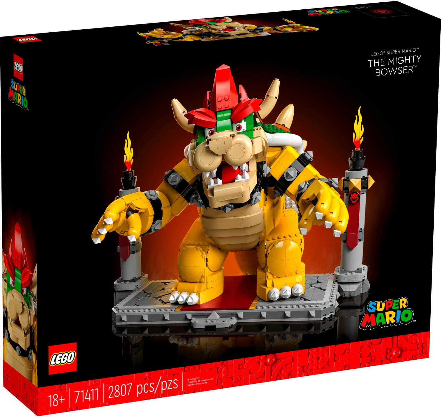 Left. LEGO - Super Mario The Mighty Bowser 71411.