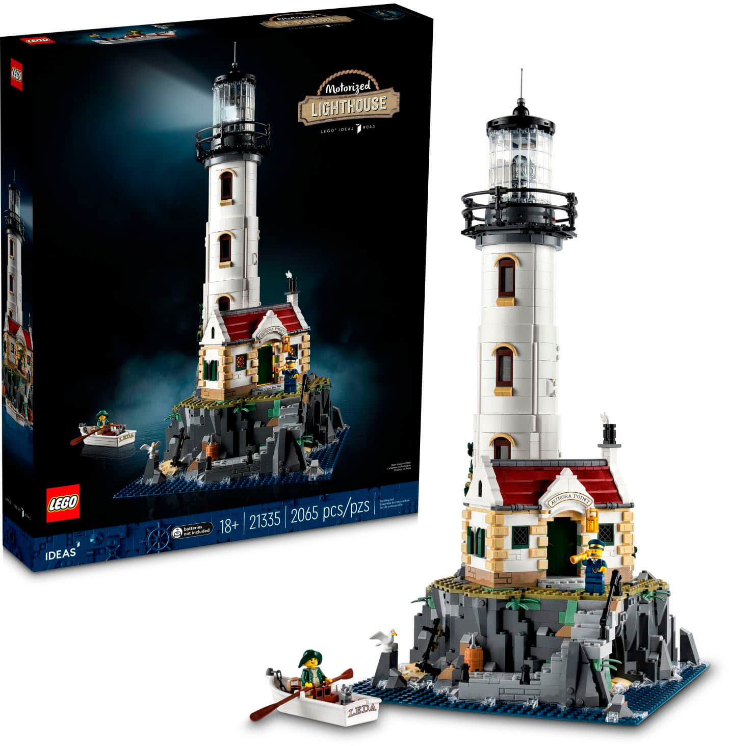 Front. LEGO - Ideas Motorized Lighthouse 21335.