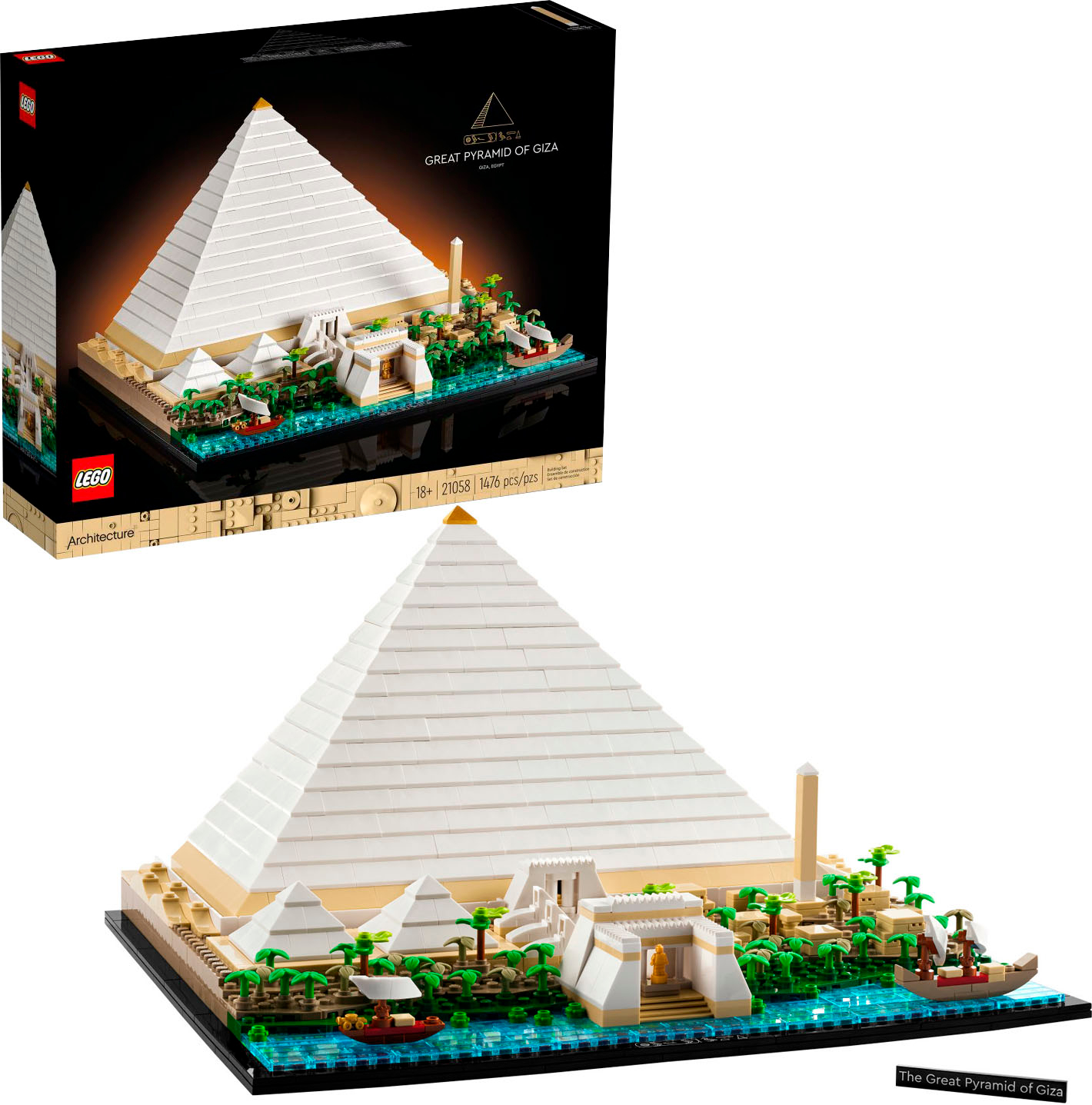 LEGO Architecture Great Pyramid of Giza 21058 6379809 - Best Buy