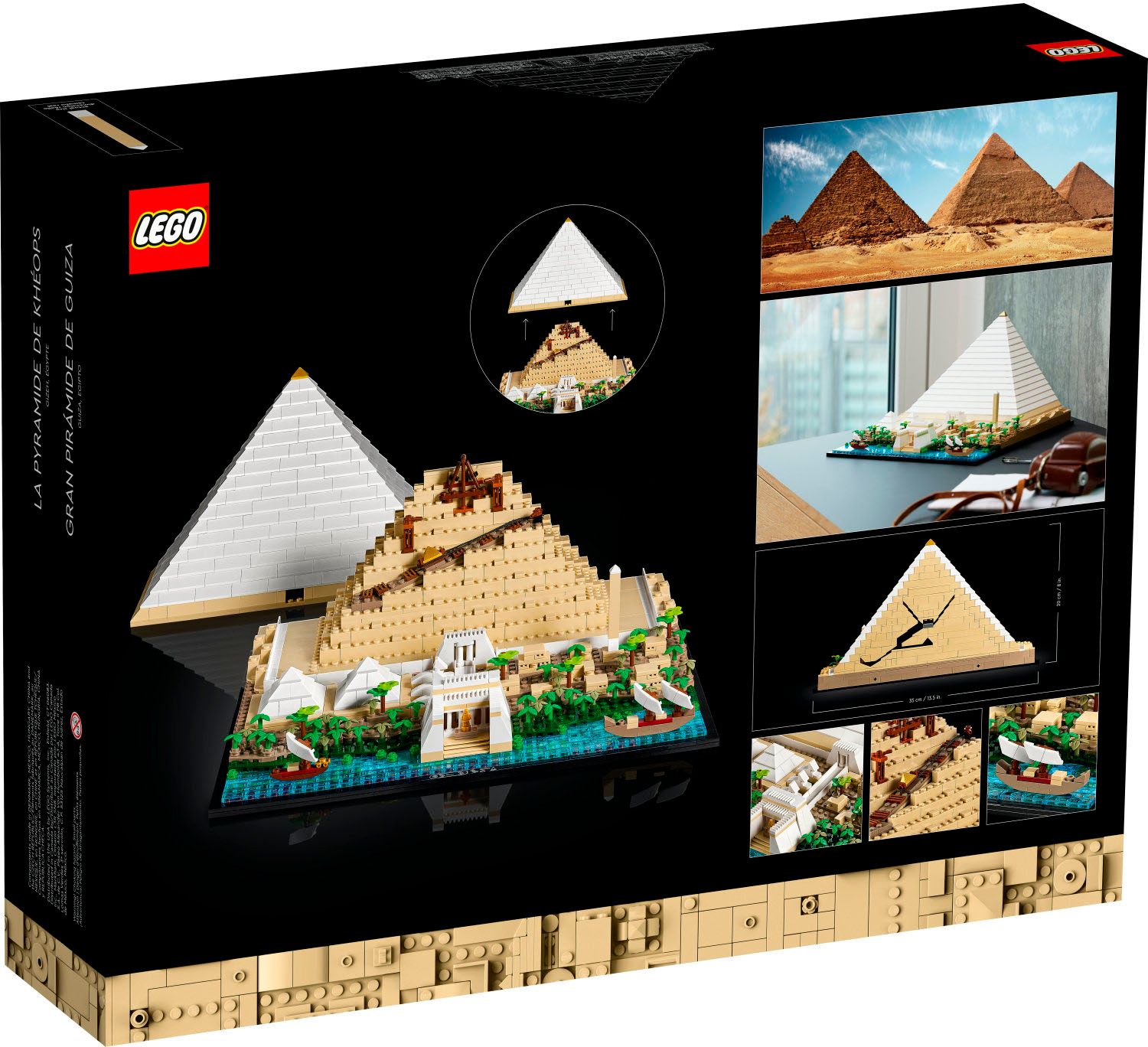 cirkulation frekvens Egenskab LEGO Architecture Great Pyramid of Giza 21058 6379809 - Best Buy