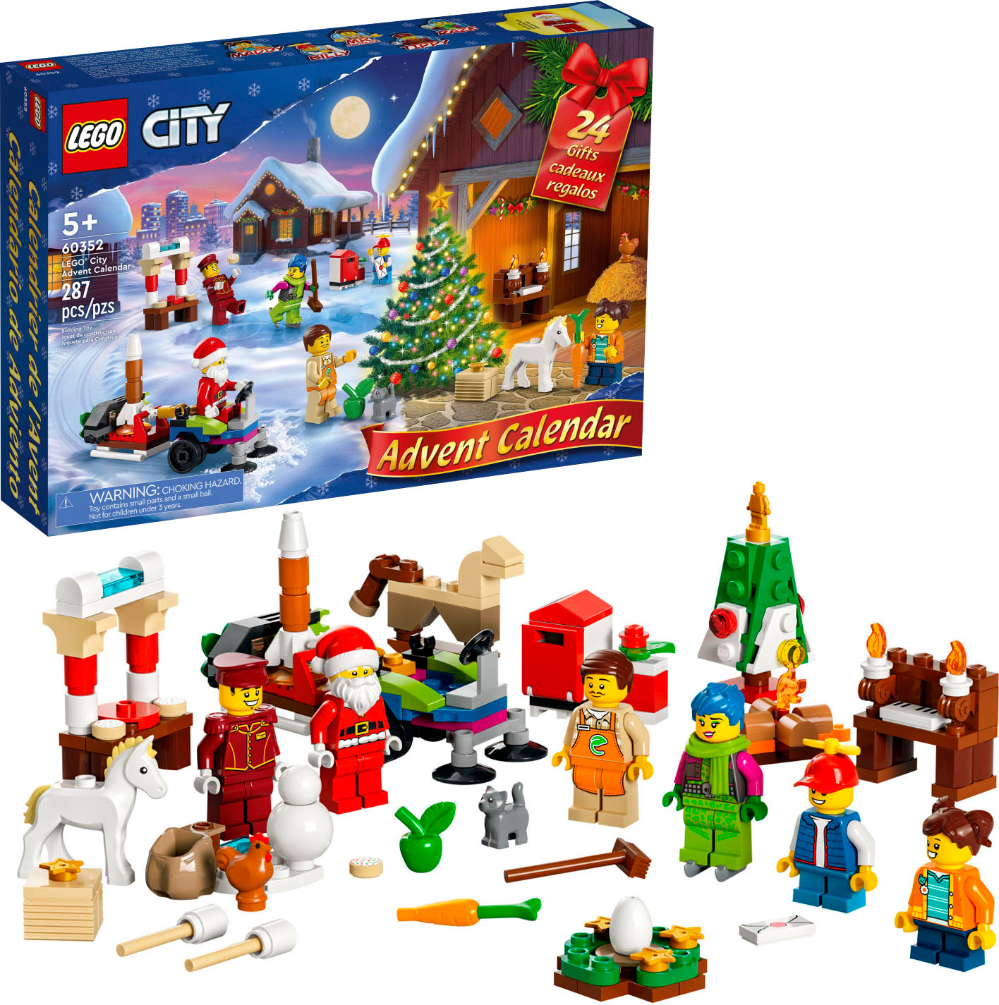 Kiks otte cowboy LEGO City Advent Calendar Toy Building Kit 60352 (287 Pieces) 6379687 -  Best Buy