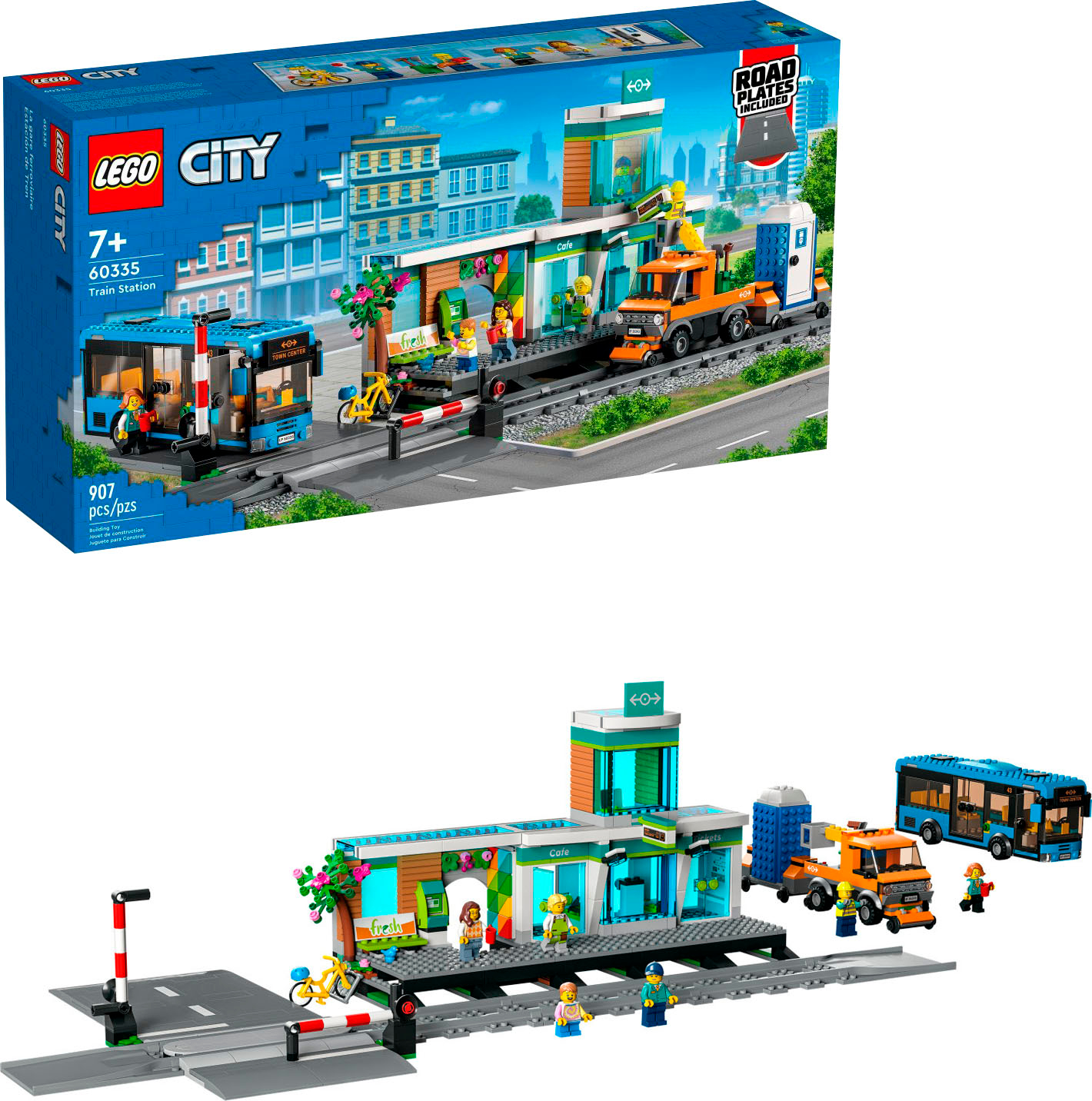 kollektion omfatte Wedge LEGO City Train Station 60335 6385807 - Best Buy