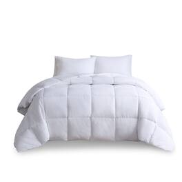 Gracie Mills - Freda Classic Box Quilted Oversize Down Comforter - White