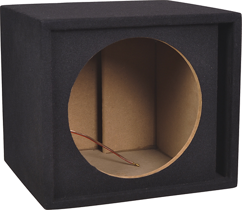 Angle View: Metra - 12" Single Ported Subwoofer Enclosure - Charcoal