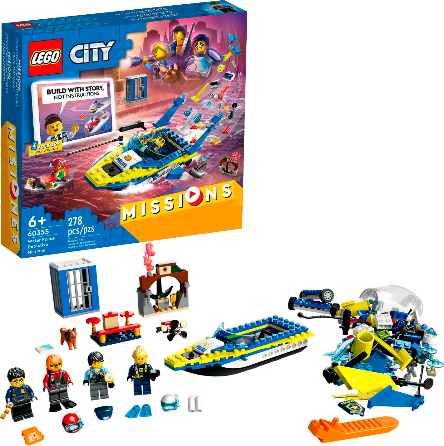 LEGO City Water Police Detective Missions 60355 6385815 - Best Buy