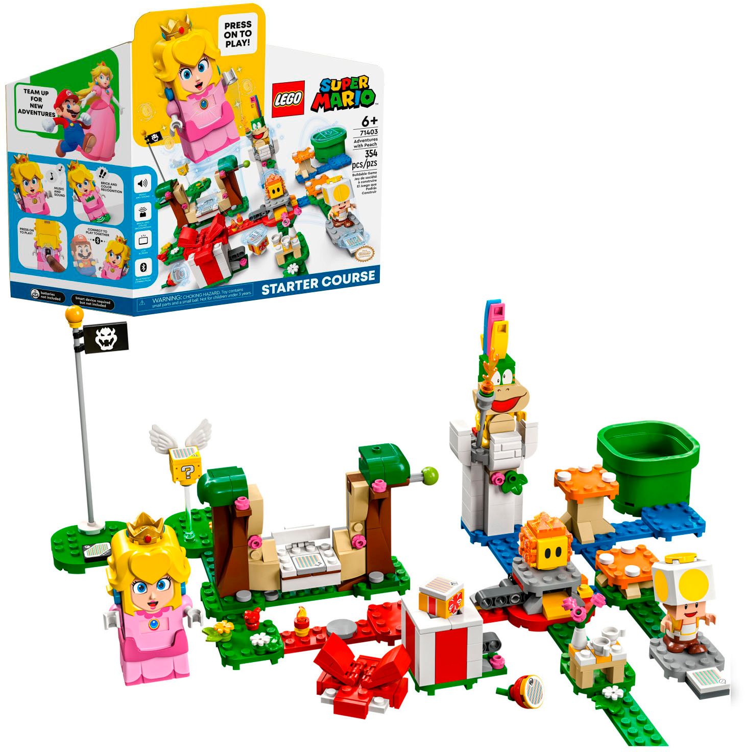 Twisted Vær venlig Skærpe LEGO Super Mario Adventures with Peach Starter Course 71403 6379536 - Best  Buy