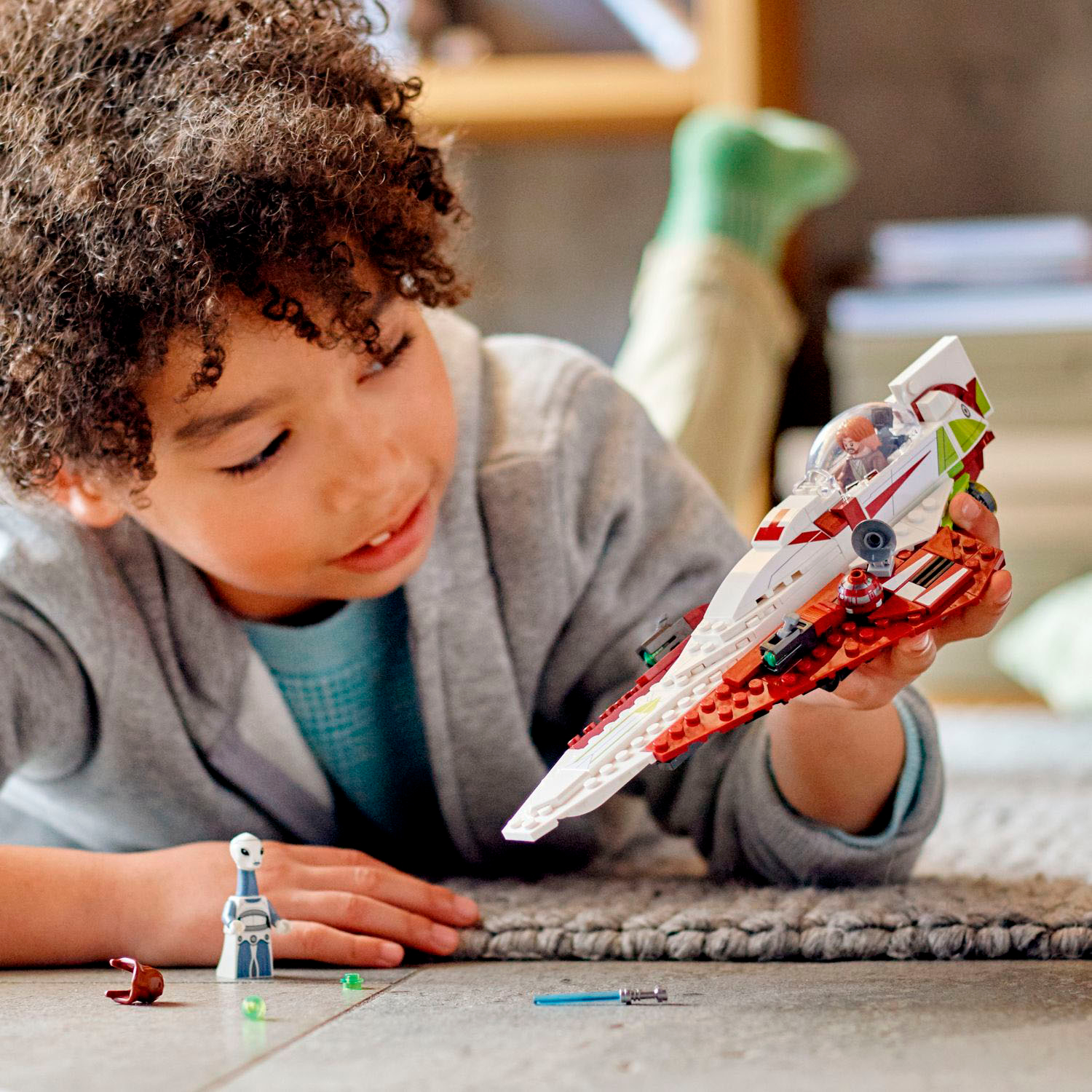 Angle View: LEGO - Star Wars Obi-Wan Kenobis Jedi Starfighter 75333 Toy Building Kit (282 Pieces)