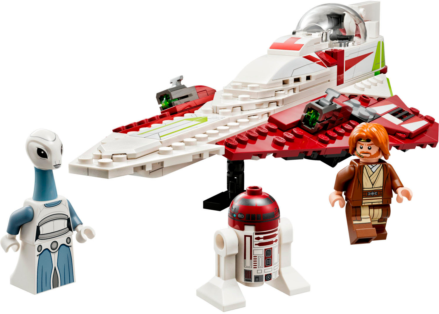 Left View: LEGO - Star Wars Obi-Wan Kenobis Jedi Starfighter 75333 Toy Building Kit (282 Pieces)