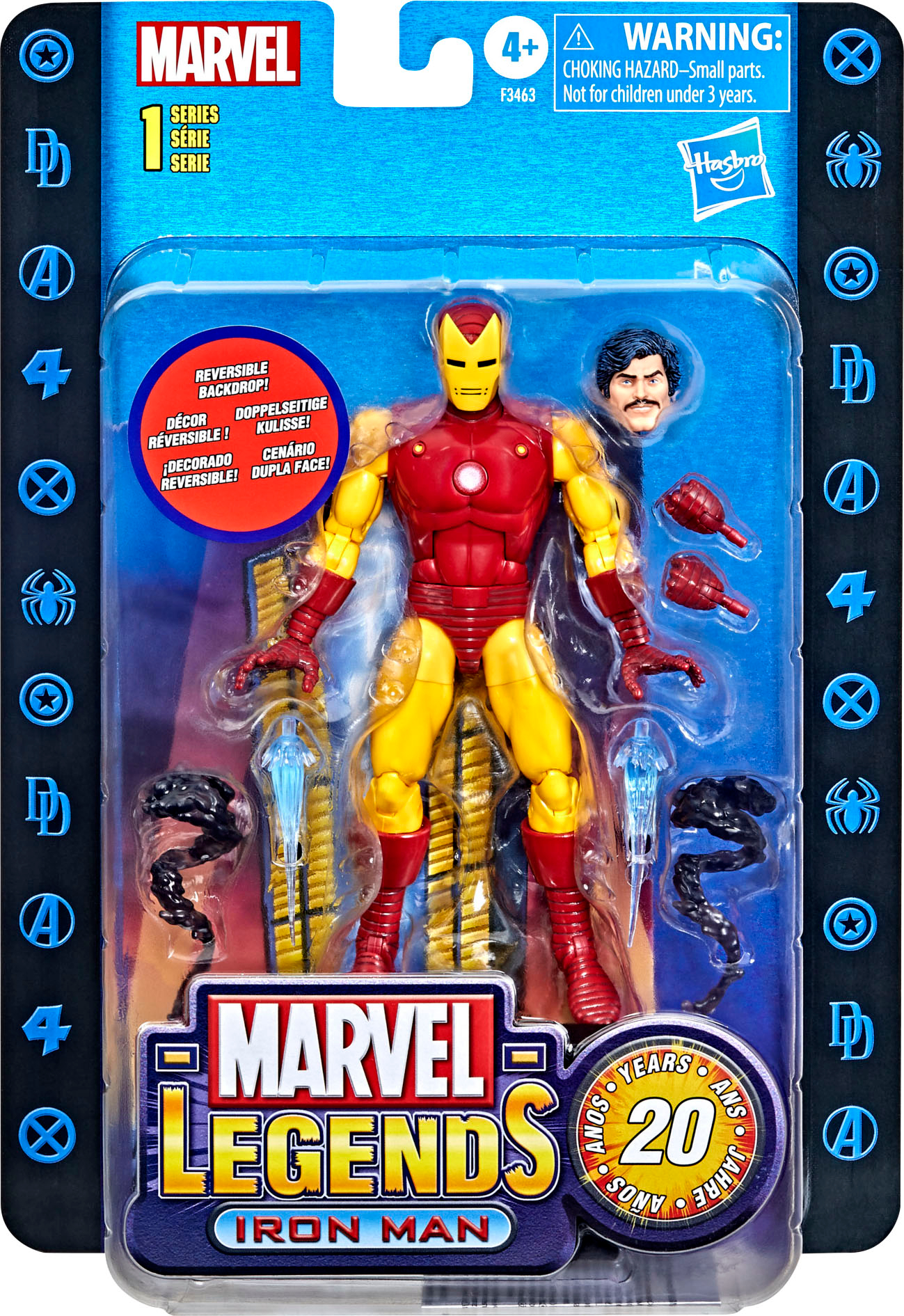 Left View: Marvel Legends Series 1 Iron Man