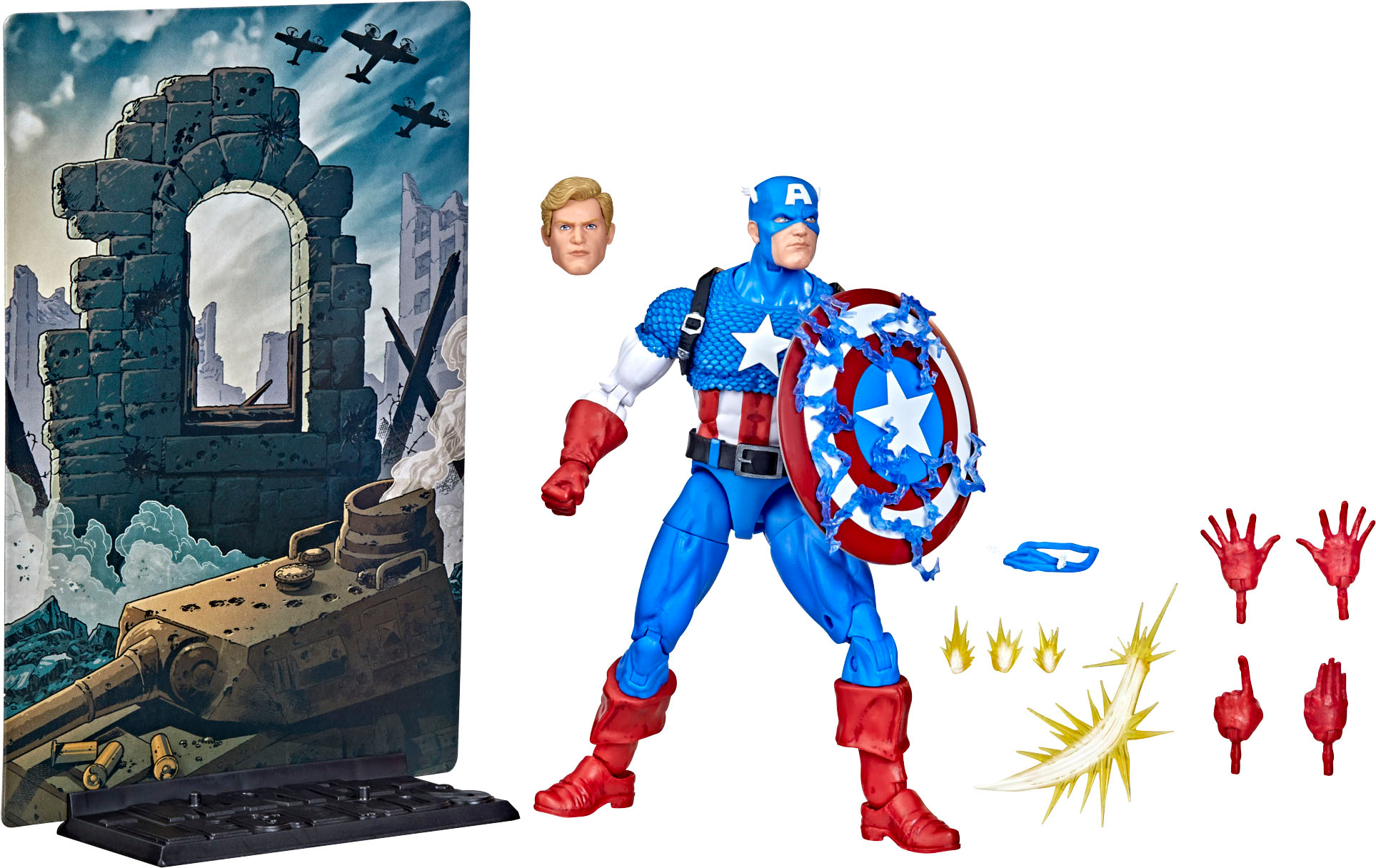 Angle View: Marvel Legends Series 1 Captain America